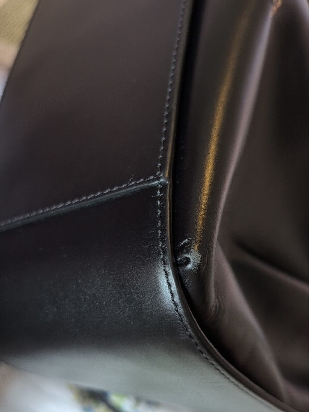 A.P.C. Courtney Black Leather Drawstring Shoulder Bag - Picture 6 of 7